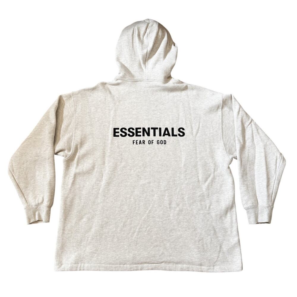 Essentials Fear of God Hoodie Sweatshirt Pullover Spellout Back Mens Large